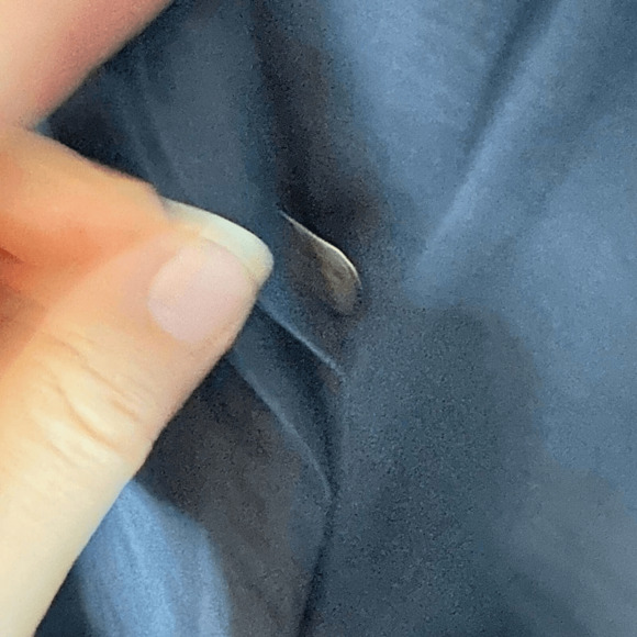 THEORY Elisca Wealth Navy Shirt Dress Woman Size 10 - Picture 6 of 12